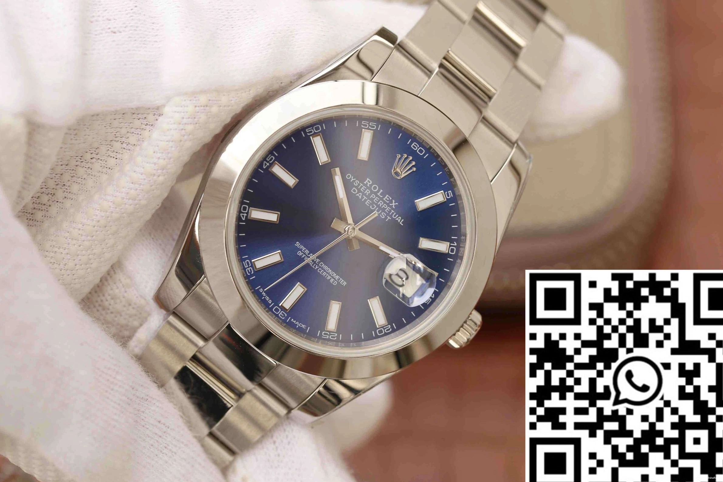EW Rolex Blue Dial M126300-0001 Datejust Factory 0513